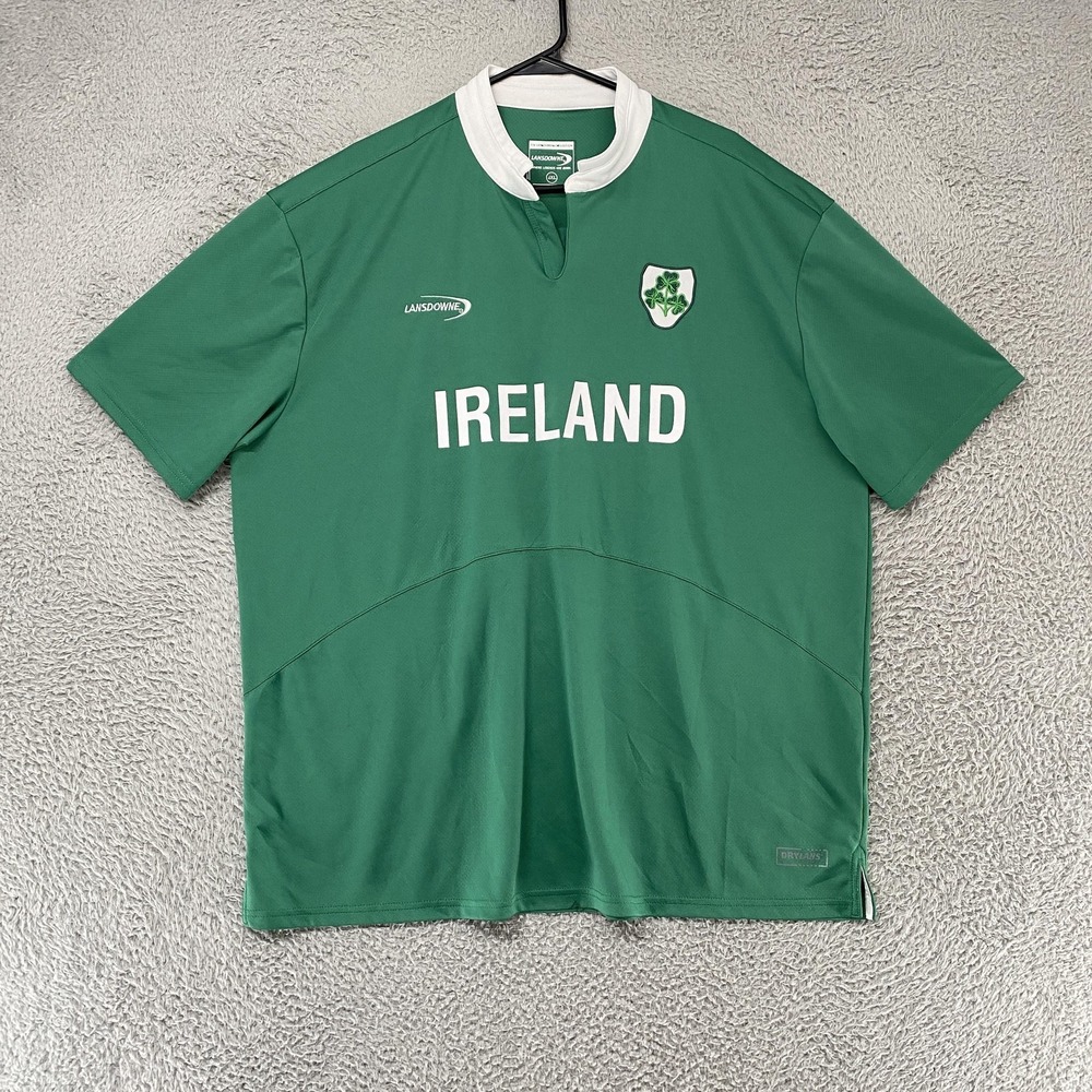 Ireland Shirt Mens 3XL Green Soccer Lansdowne Shamrock Jersey Ireland Top